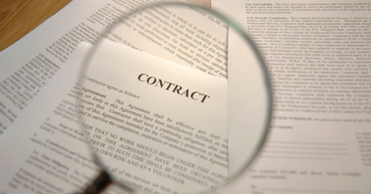 reviewing a contract