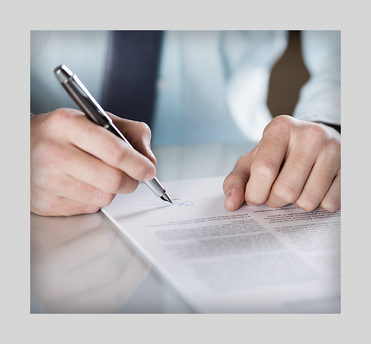 drafting a business contract in San Diego